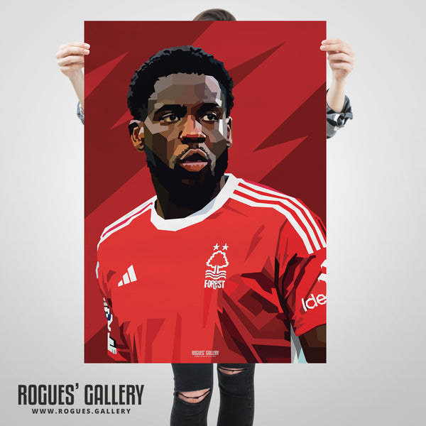 Orel Mangala - Nottingham Forest - Signed A3 Prints