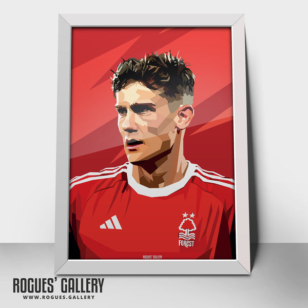 Ryan Yates - Nottingham Forest - Signed A3 Prints