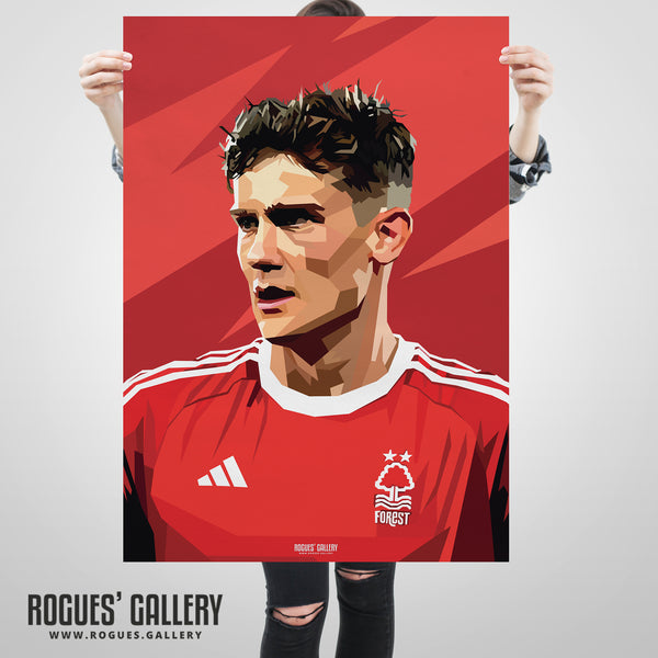 Ryan Yates - Nottingham Forest - Signed A3 Prints
