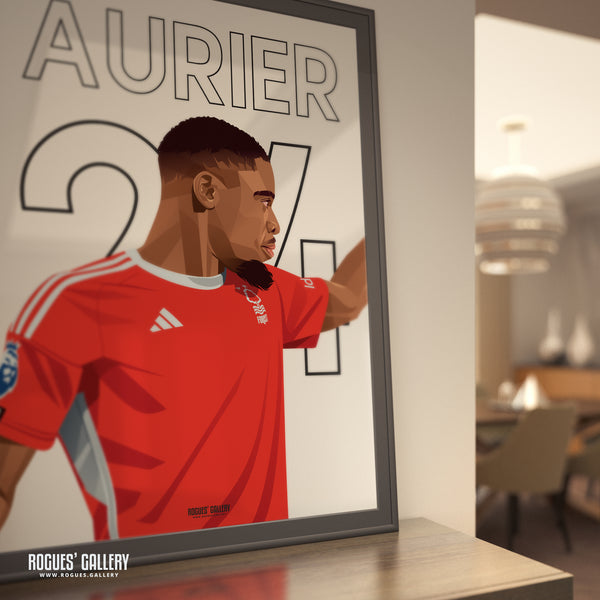 Serge Aurier - Nottingham Forest - A0, A1, A2 or A3 Name & Number Prints