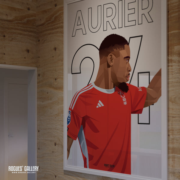 Serge Aurier - Nottingham Forest - A0, A1, A2 or A3 Name & Number Prints