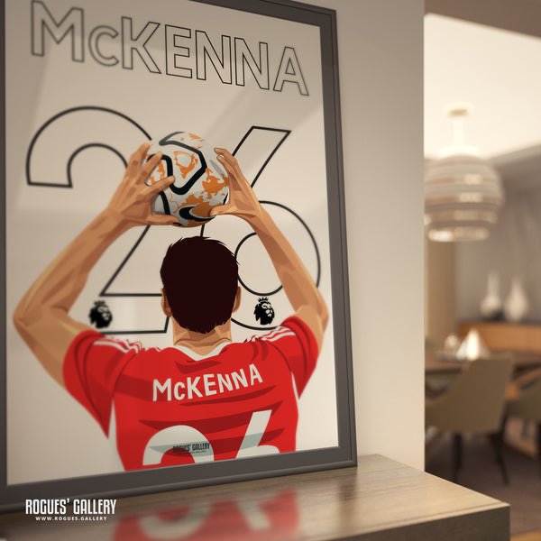 Scott McKenna - Nottingham Forest - A0, A1, A2 or A3 Name & Number Prints