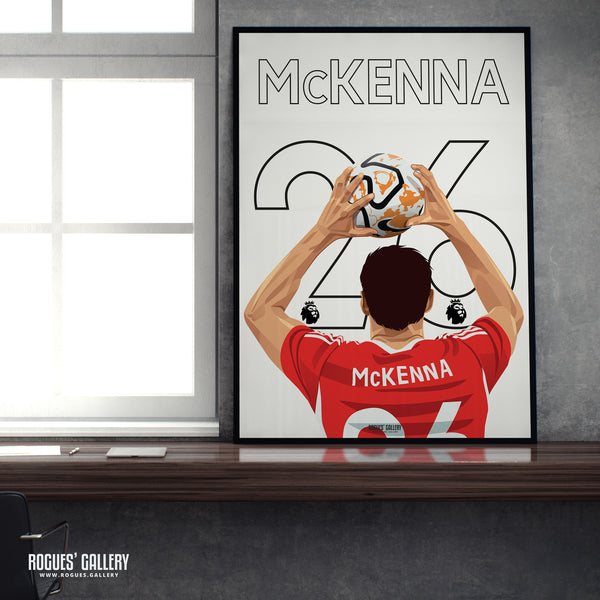Scott McKenna - Nottingham Forest - A0, A1, A2 or A3 Name & Number Prints