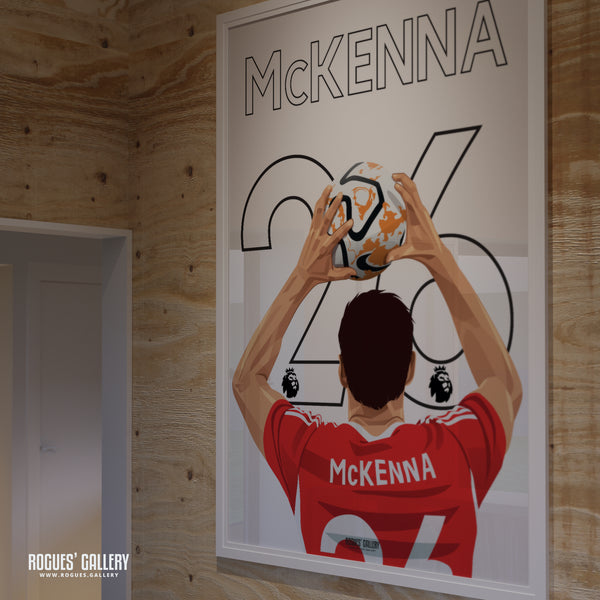 Scott McKenna - Nottingham Forest - A0, A1, A2 or A3 Name & Number Prints
