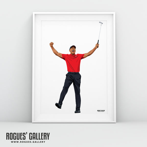 Tiger's Roar - Tiger Woods - A0, A1, A2 or A3 Prints