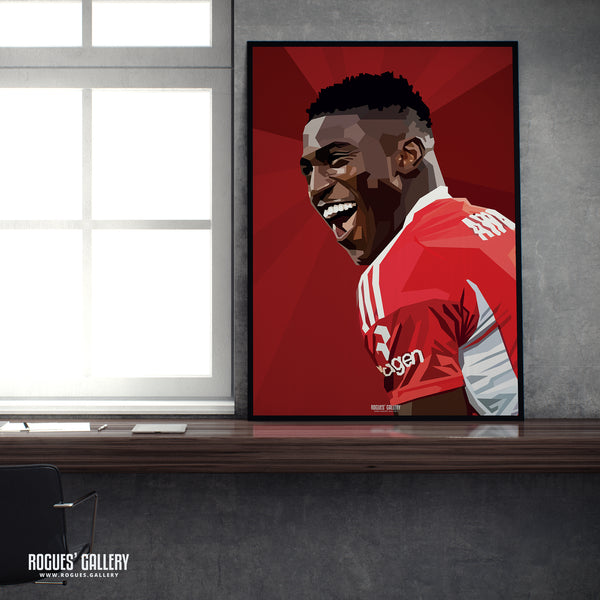 Taiwo Awoniyi - Smiler - Nottingham Forest - Signed A3 Prints