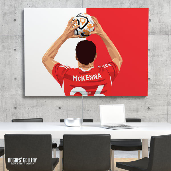 Scott McKenna - Nottingham Forest - A0, A1, A2 or A3 Red & White Prints