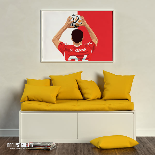 Scott McKenna - Nottingham Forest - A0, A1, A2 or A3 Red & White Prints