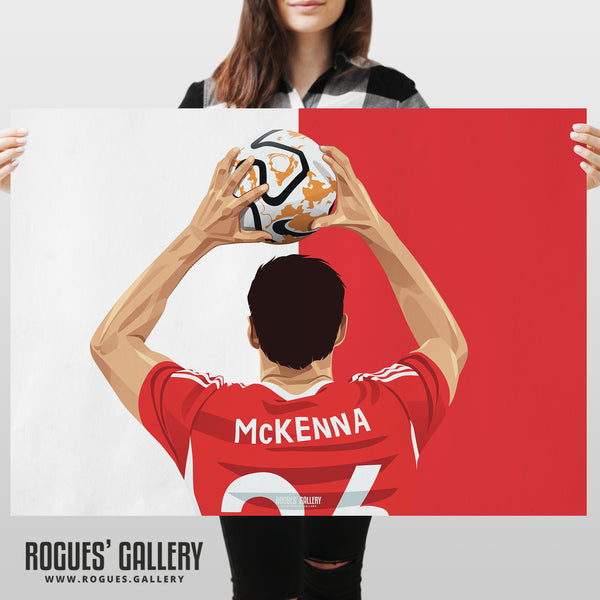 Scott McKenna - Nottingham Forest - A0, A1, A2 or A3 Red & White Prints