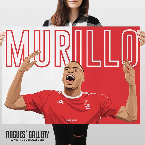 Murillo - Nottingham Forest - A0, A1, A2 or A3 Name Prints