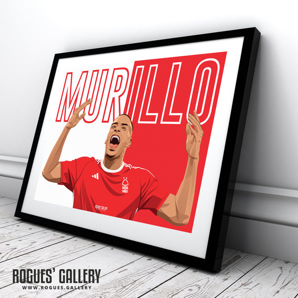 Murillo - Nottingham Forest - A0, A1, A2 or A3 Name Prints