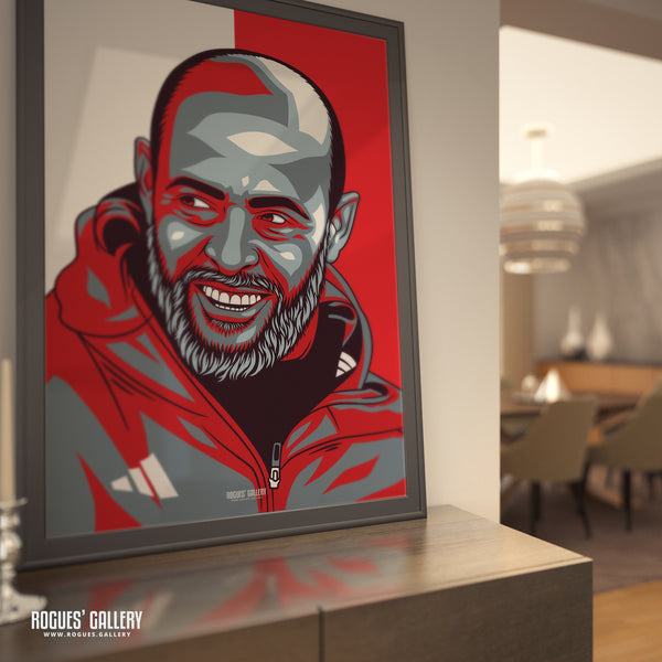 Nuno Espírito Santo - Nottingham Forest - A0, A1, A2 or A3 #GetBehindTheLads Icon Prints