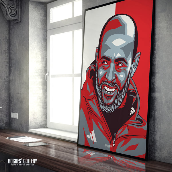 Nuno Espírito Santo - Nottingham Forest - A0, A1, A2 or A3 #GetBehindTheLads Icon Prints