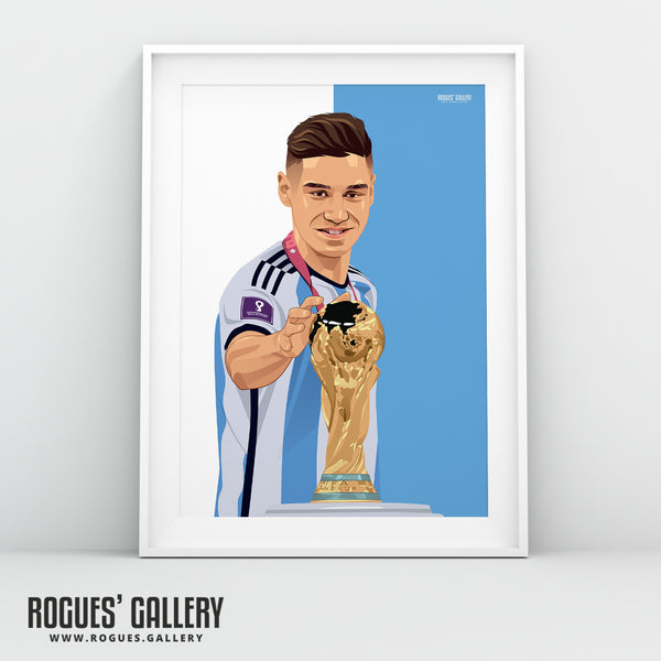 Gonzalo Montiel - Argentina & Nottingham Forest - Signed A3 World Cup Prints
