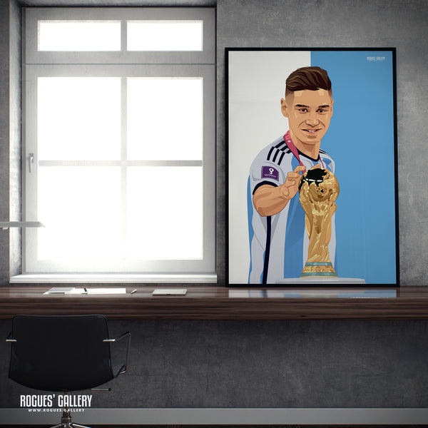 Gonzalo Montiel - Argentina & Nottingham Forest - Signed A3 World Cup Prints