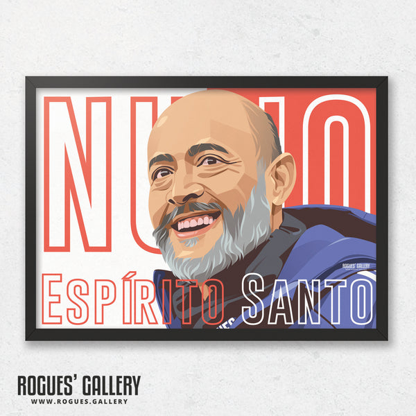 Nuno Espírito Santo - Nottingham Forest - Signed A3 Name Prints