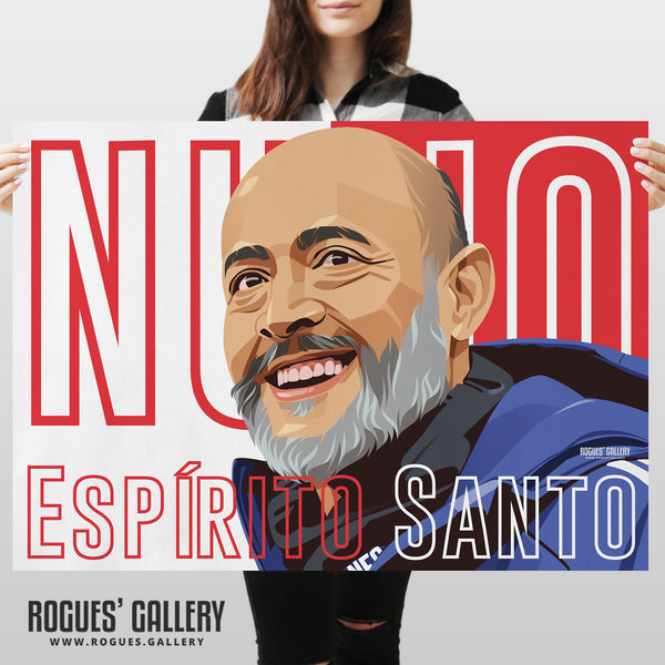 Nuno Espírito Santo - Nottingham Forest - Signed A3 Name Prints