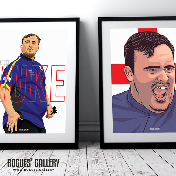 Luke Littler: Luke The Nuke - Darts Prodigy - A3, A2, A1 or A0 Print