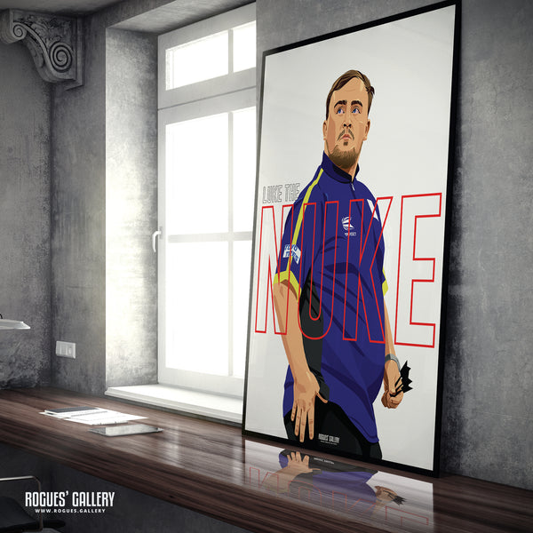 Luke Littler: Luke The Nuke - Darts Prodigy - A3, A2, A1 or A0 Print
