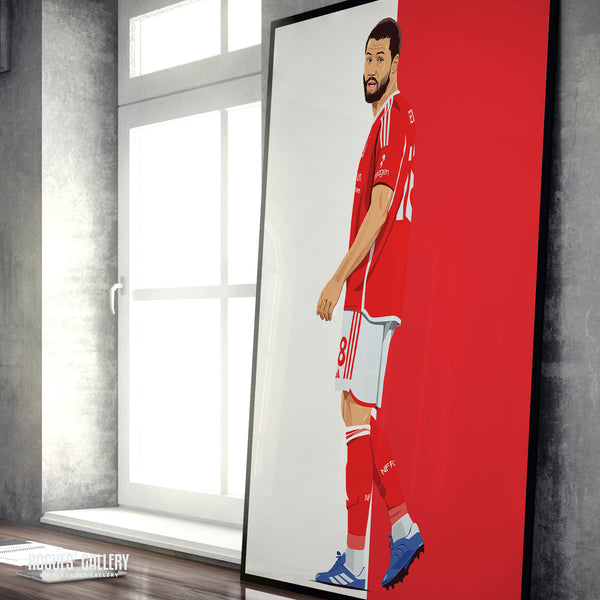 Felipe - Nottingham Forest - Signed A3 Red & White Prints