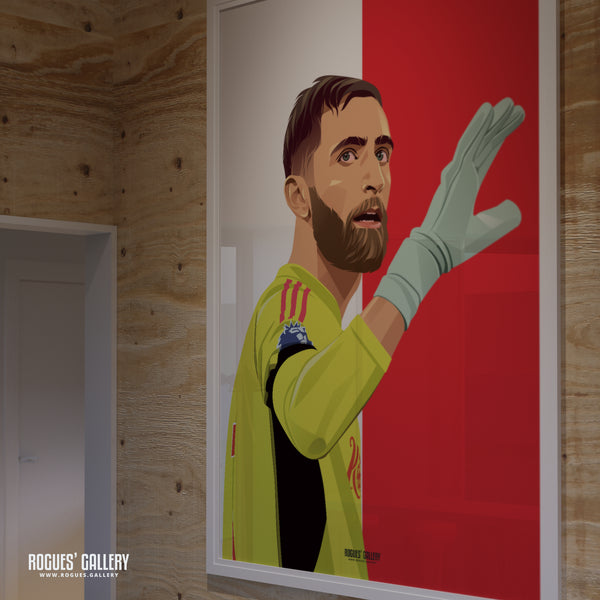 Matt Turner - Nottingham Forest - A0, A1, A2 or A3 Red & White Prints