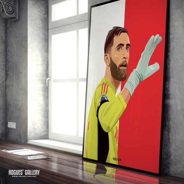 Matt Turner - Nottingham Forest - A0, A1, A2 or A3 Red & White Prints