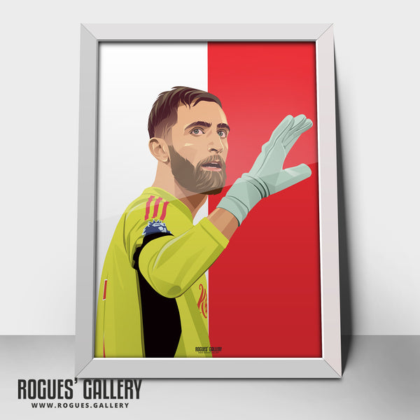 Matt Turner - Nottingham Forest - Signed A3 Red & White Prints