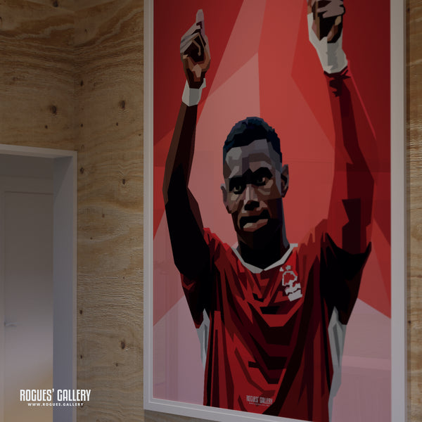 Moussa Niakhate - Salute - Nottingham Forest - Signed A3 Prints