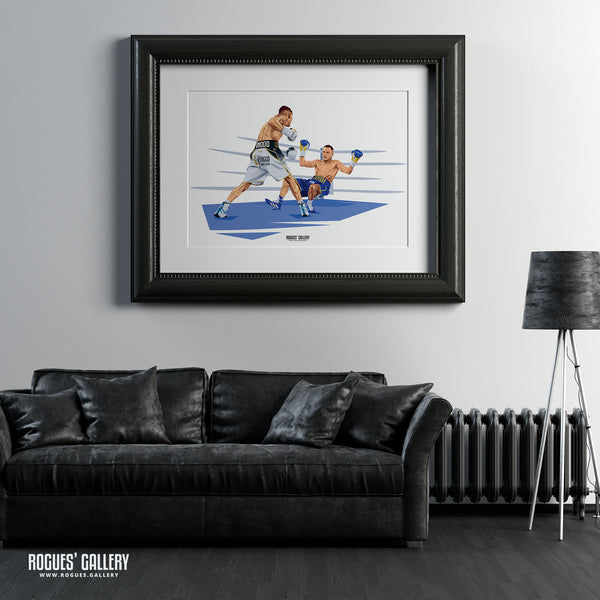 Josh Gets Boshed - Leigh Wood, Nottingham's Double World Champion Boxer - Signed A3 Prints