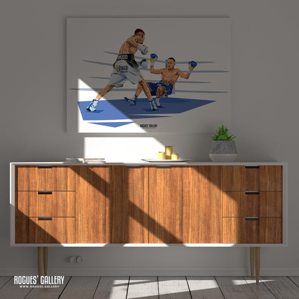 Josh Gets Boshed - Leigh Wood, Nottingham's Double World Champion Boxer - Signed A3 Prints