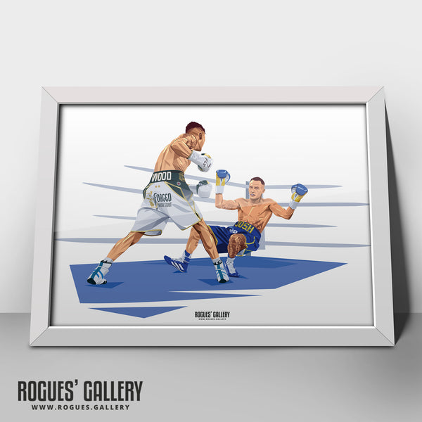 Josh Gets Boshed - Leigh Wood, Nottingham's Double World Champion Boxer - Signed A3 Prints