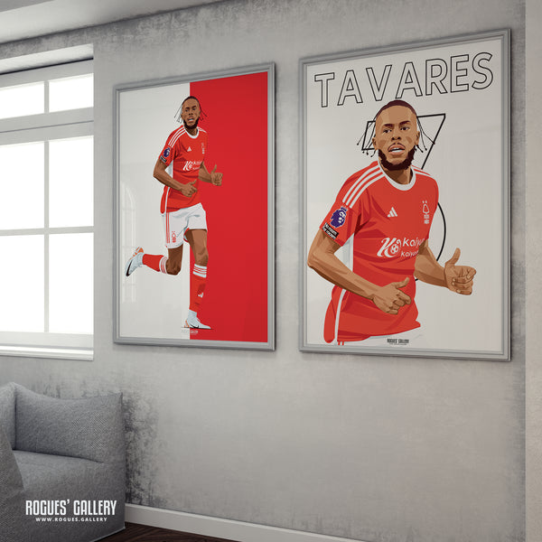 Nuno Tavares - Nottingham Forest - A0, A1, A2 or A3 Premier League Name & Number Prints