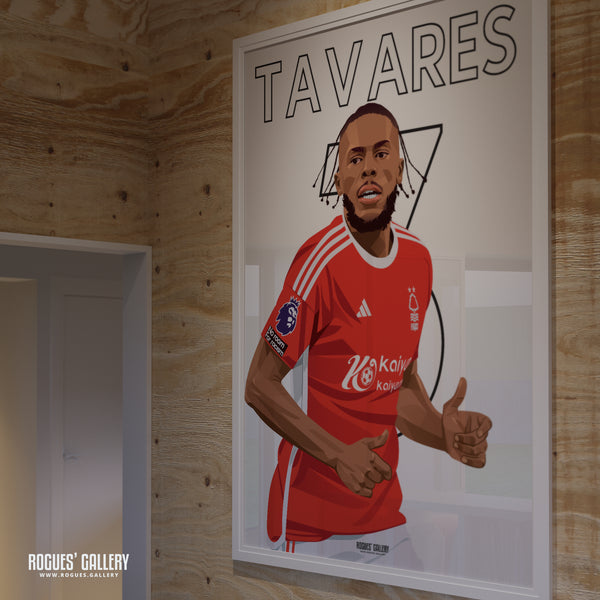 Nuno Tavares - Nottingham Forest - A0, A1, A2 or A3 Premier League Name & Number Prints