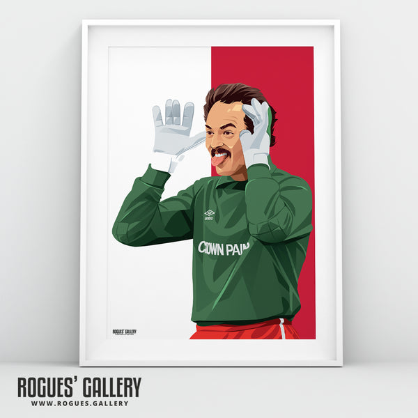 Bruce Grobbelaar: The Clown - The Legendary Liverpool FC Goalkeeper - Signed A3 Print