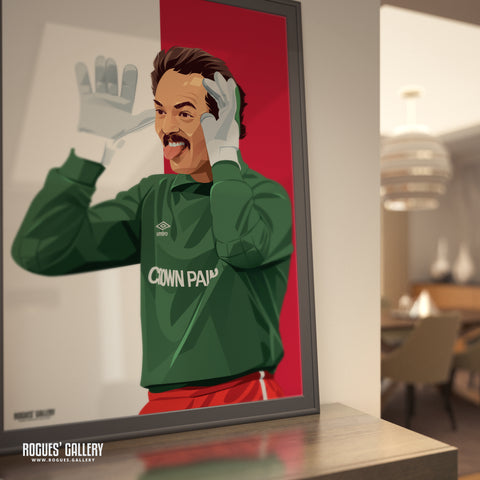 Bruce Grobbelaar: The Clown - The Legendary Liverpool FC Goalkeeper - A3 Print