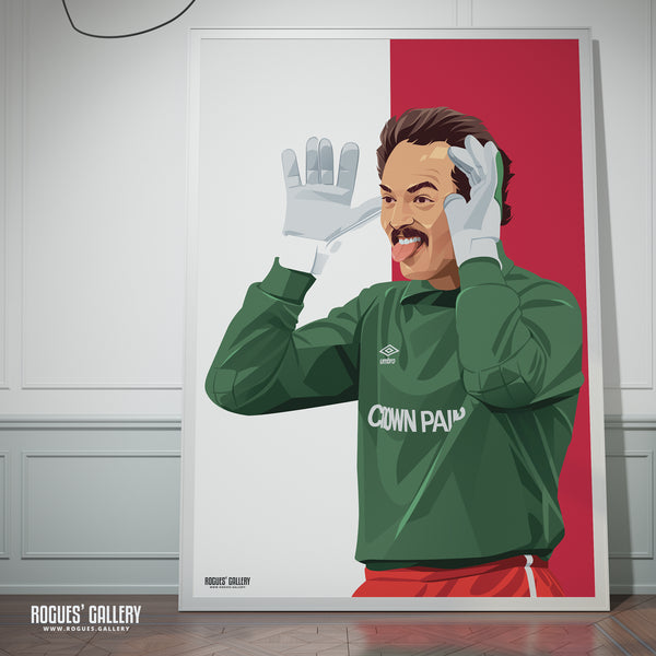 Bruce Grobbelaar: The Clown - The Legendary Liverpool FC Goalkeeper - A3 Print