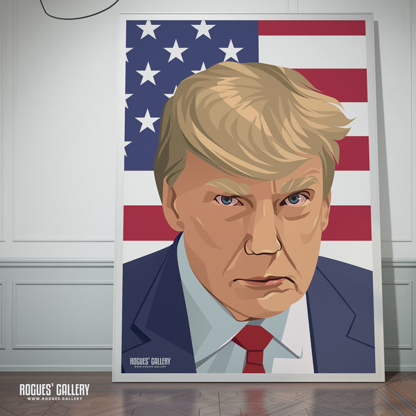 Gansta' - Donald Trump - Politics Series A3, A2, A1 or A0 Icon Print