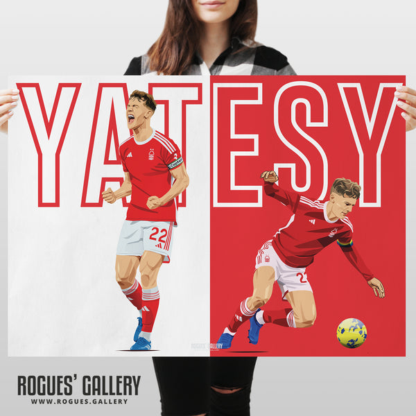 Ryan Yates: Last Man Standing - Nottingham Forest - Signed A3 Prints (Less Text Version)
