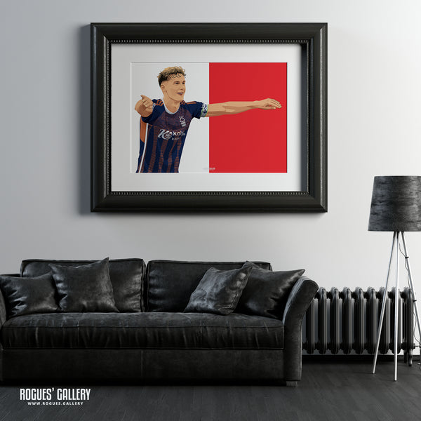 Ryan Yates: The Water Looks Nice - Nottingham Forest - A0, A1, A2 or A3 Prints