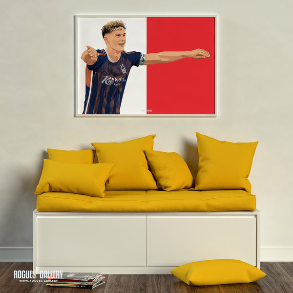 Ryan Yates: The Water Looks Nice - Nottingham Forest - Signed A3 Prints