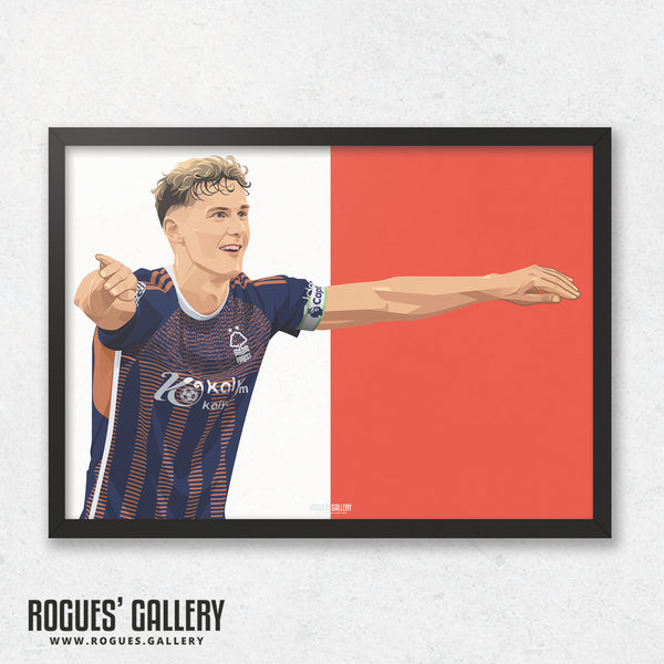 Ryan Yates: The Water Looks Nice - Nottingham Forest - A0, A1, A2 or A3 Prints