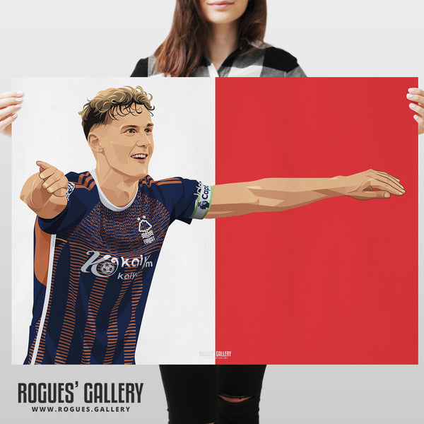 Ryan Yates: The Water Looks Nice - Nottingham Forest - A0, A1, A2 or A3 Prints