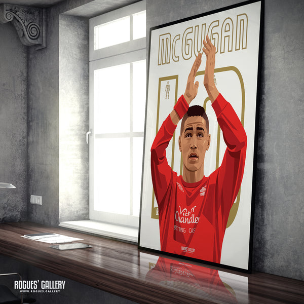 Lewis McGugan - Nottingham Forest - A0, A1, A2 or A3 Classics Series Prints