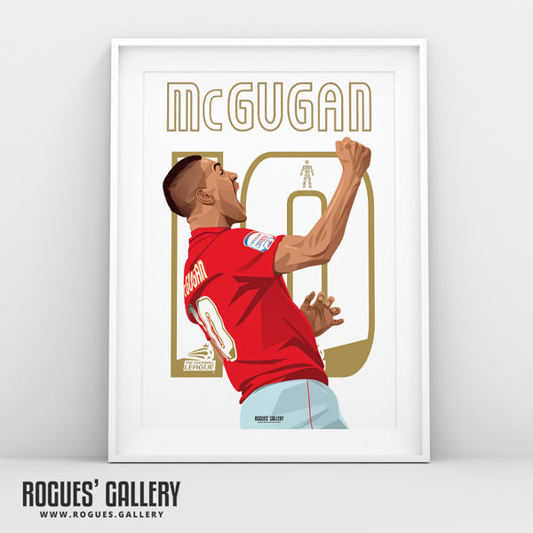 Lewis McGugan - Nottingham Forest - Signed A3 Classics Series Prints
