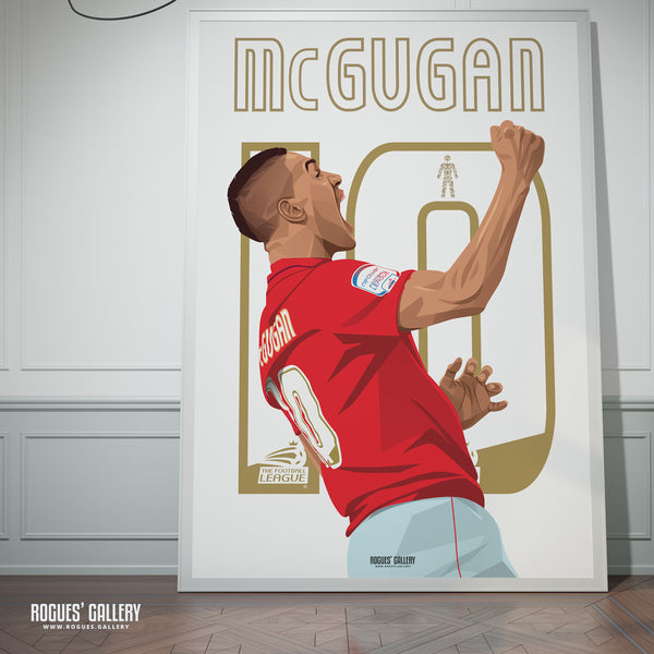 Lewis McGugan - Nottingham Forest - A0, A1, A2 or A3 Classics Series Prints