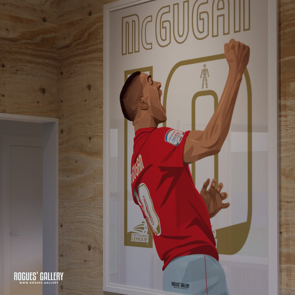 Lewis McGugan - Nottingham Forest - Signed A3 Classics Series Prints