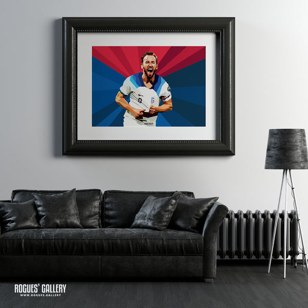 Harry Kane - Euro '24 England - A0, A2, A1 or A3 Pop Art Prints