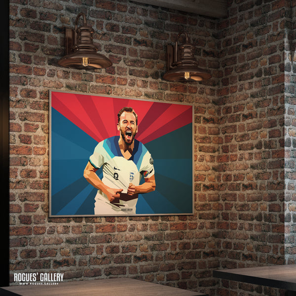 Harry Kane - Euro '24 England - A0, A2, A1 or A3 Pop Art Prints