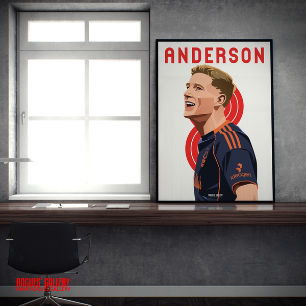 Elliot Anderson England World Cup Nottingham Forest 8 A2 print