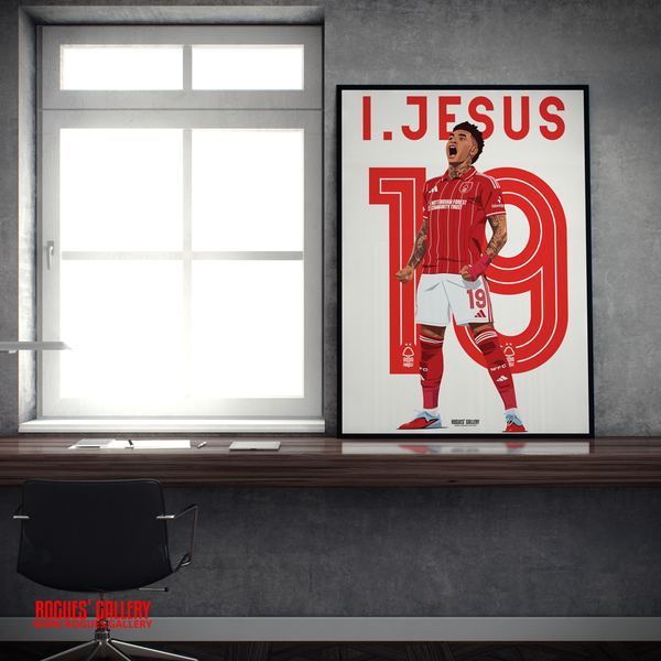 Igor Jesus goal celebration A2 print Nottingham Forest 19 City Ground